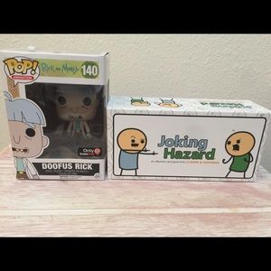 Card game and Rick and Morty figurine bundle!😆